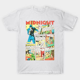 Monkey Midnight vs Bullets Balow Retro Comic Book Vintage T-Shirt